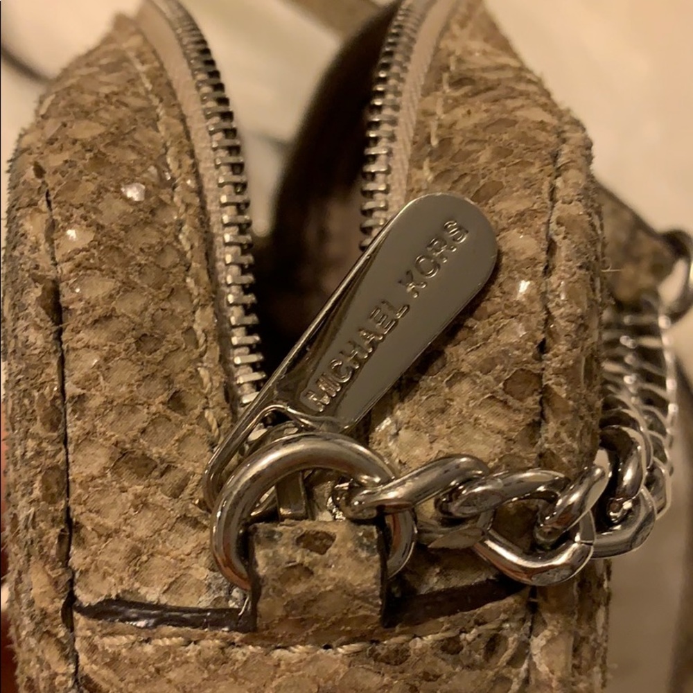 Michael Kors Snakeskin Studded Crossbody Bag - Picture 5 of 5